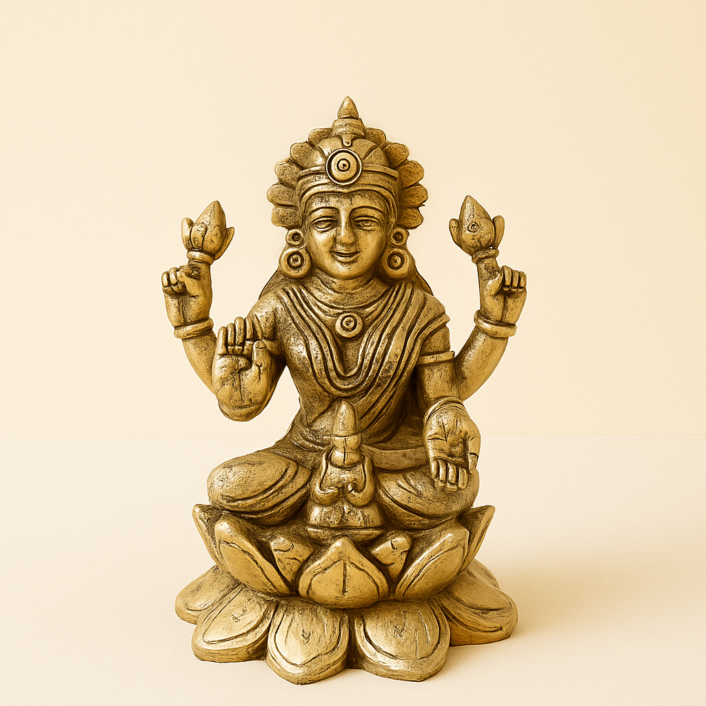 Brass Lakshmi Idol